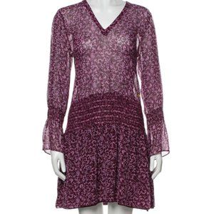 DEREK LAM 10 CROSBY Floral Print Mini Dress - Size 4